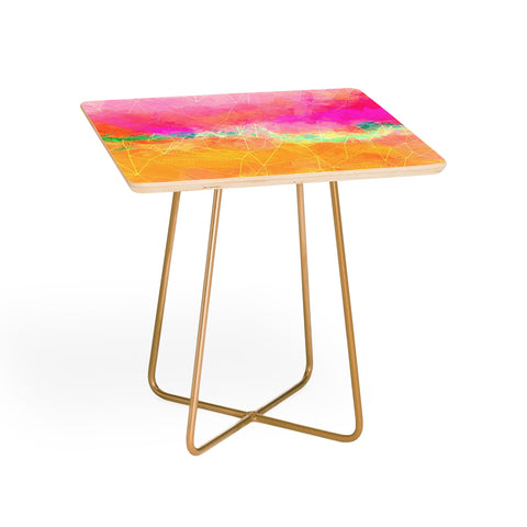Sheila Wenzel-Ganny Modern Pastel Rainbow Cascade Side Table