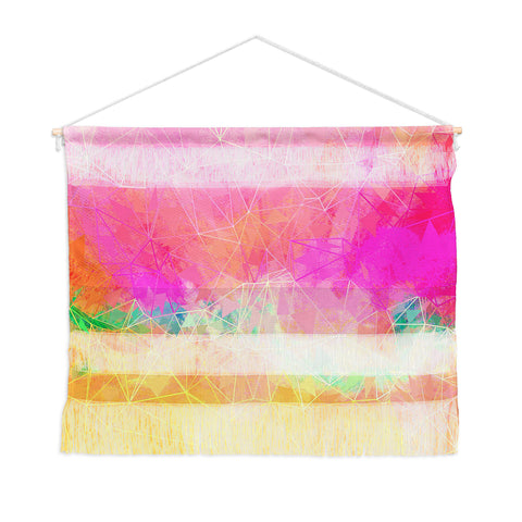 Sheila Wenzel-Ganny Modern Pastel Rainbow Cascade Wall Hanging Landscape