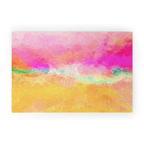 Sheila Wenzel-Ganny Modern Pastel Rainbow Cascade Welcome Mat