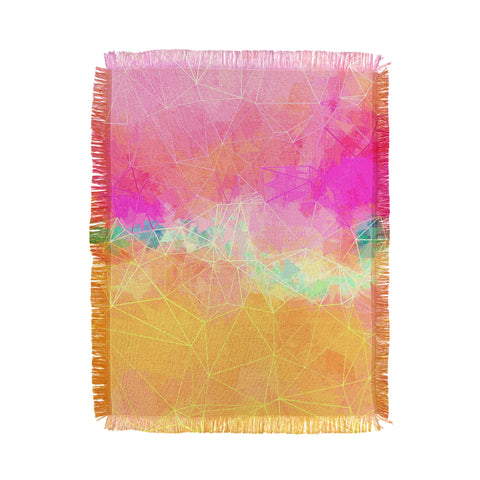 Sheila Wenzel-Ganny Modern Pastel Rainbow Cascade Throw Blanket