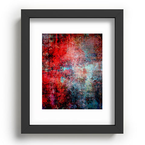 Sheila Wenzel-Ganny Modern Red Abstract Recessed Framing Rectangle