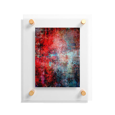 Sheila Wenzel-Ganny Modern Red Abstract Floating Acrylic Print