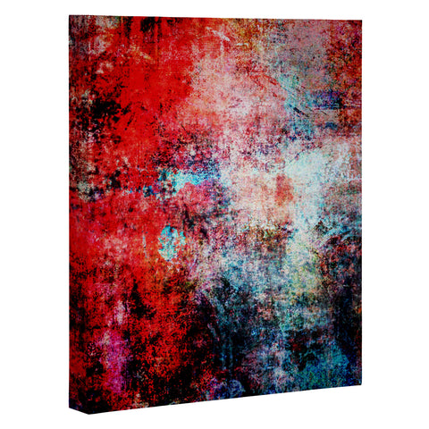 Sheila Wenzel-Ganny Modern Red Abstract Art Canvas