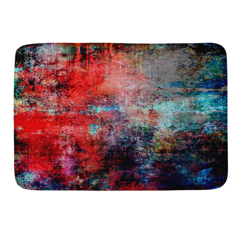 Sheila Wenzel-Ganny Modern Red Abstract Memory Foam Bath Mat