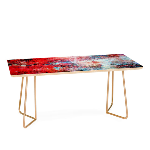 Sheila Wenzel-Ganny Modern Red Abstract Coffee Table
