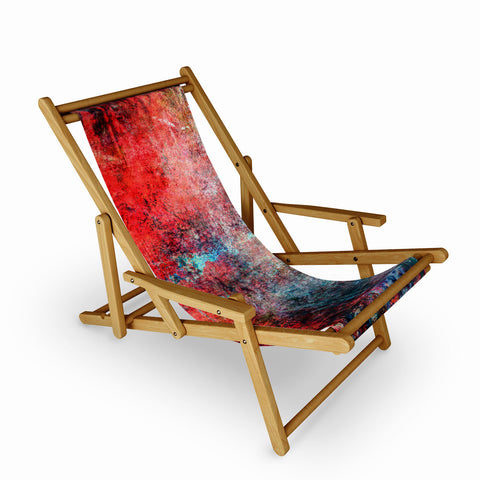 Sheila Wenzel-Ganny Modern Red Abstract Sling Chair