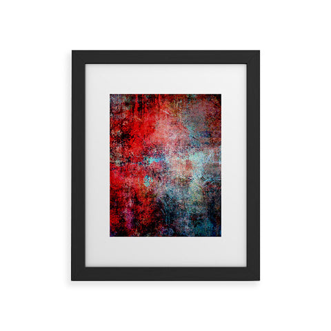 Sheila Wenzel-Ganny Modern Red Abstract Framed Art Print