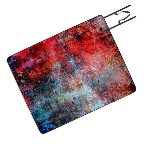 Sheila Wenzel-Ganny Modern Red Abstract Picnic Blanket