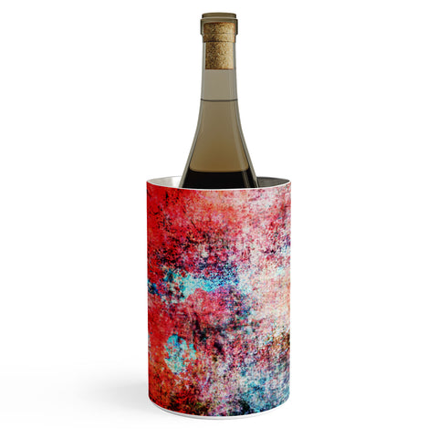 Sheila Wenzel-Ganny Modern Red Abstract Wine Chiller