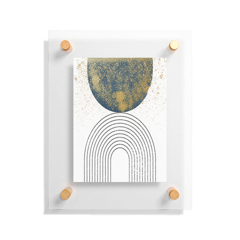 Sheila Wenzel-Ganny Moon Stardust Rainbow Floating Acrylic Print