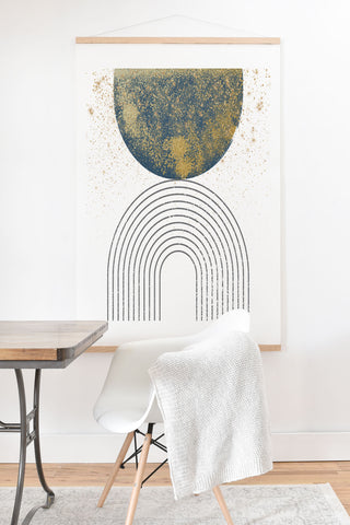 Sheila Wenzel-Ganny Moon Stardust Rainbow Art Print And Hanger