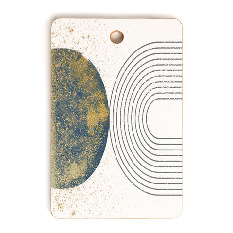 Sheila Wenzel-Ganny Moon Stardust Rainbow Cutting Board Rectangle