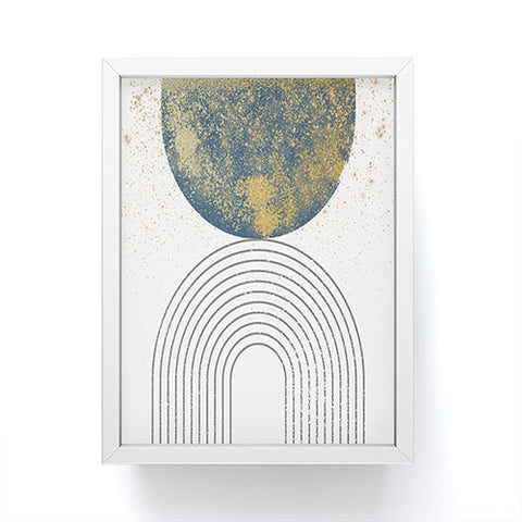 Sheila Wenzel-Ganny Moon Stardust Rainbow Framed Mini Art Print