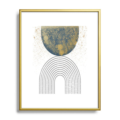 Sheila Wenzel-Ganny Moon Stardust Rainbow Metal Framed Art Print