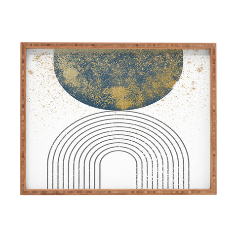 Sheila Wenzel-Ganny Moon Stardust Rainbow Rectangular Tray