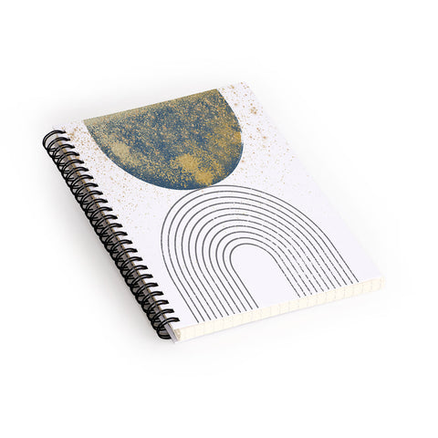 Sheila Wenzel-Ganny Moon Stardust Rainbow Spiral Notebook