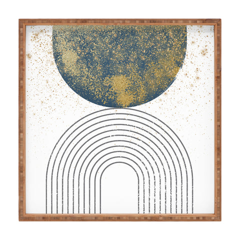 Sheila Wenzel-Ganny Moon Stardust Rainbow Square Tray