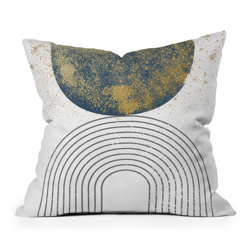 Sheila Wenzel-Ganny Moon Stardust Rainbow Throw Pillow