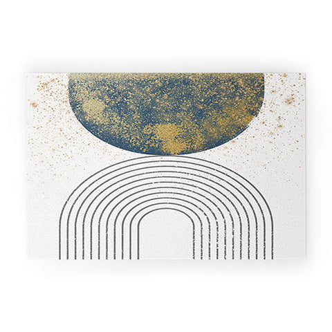 Sheila Wenzel-Ganny Moon Stardust Rainbow Welcome Mat