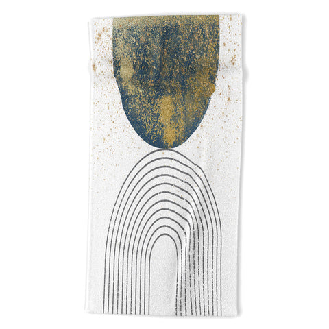 Sheila Wenzel-Ganny Moon Stardust Rainbow Beach Towel