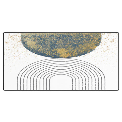 Sheila Wenzel-Ganny Moon Stardust Rainbow Desk Mat
