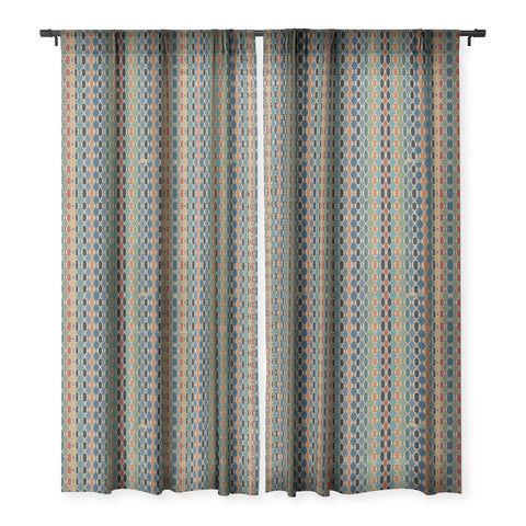 Sheila Wenzel-Ganny Moroccan Braided Abstract Sheer Window Curtain