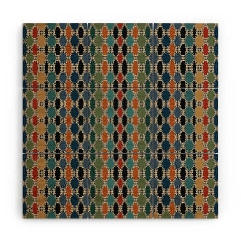 Sheila Wenzel-Ganny Moroccan Braided Abstract Wood Wall Mural