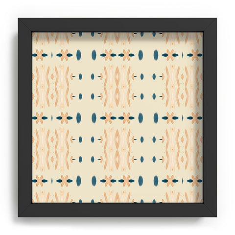 Sheila Wenzel-Ganny Mud Cloth Neutral Recessed Framing Square