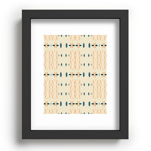 Sheila Wenzel-Ganny Mud Cloth Neutral Recessed Framing Rectangle