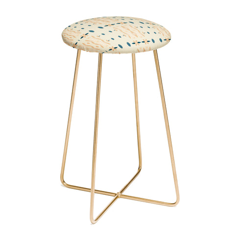 Sheila Wenzel-Ganny Mud Cloth Neutral Counter Stool