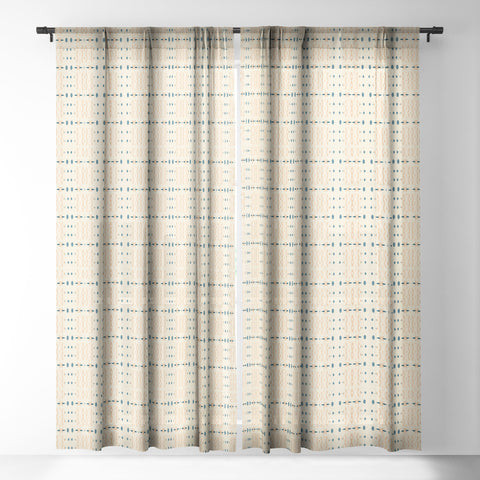 Sheila Wenzel-Ganny Mud Cloth Neutral Sheer Window Curtain