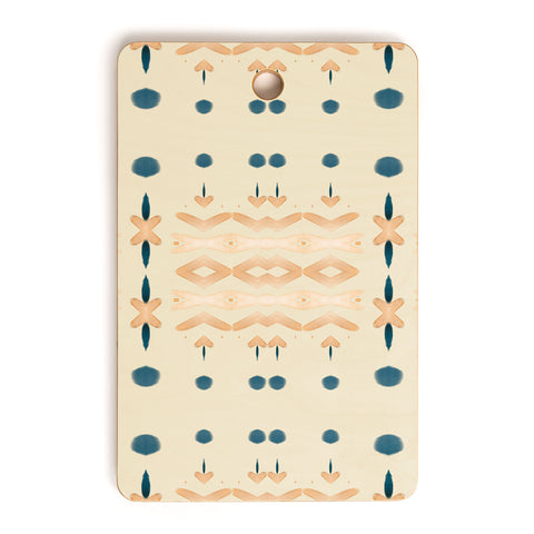 Sheila Wenzel-Ganny Mud Cloth Neutral Cutting Board Rectangle