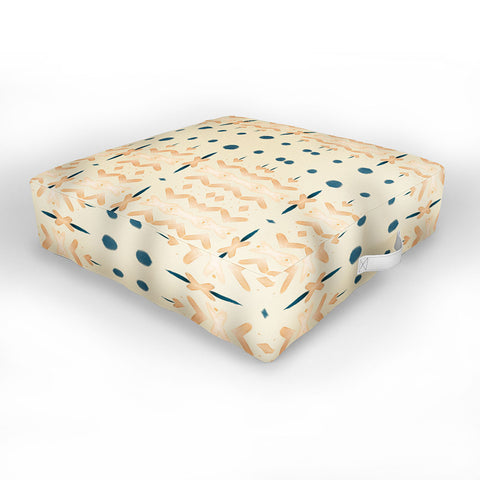 Sheila Wenzel-Ganny Mud Cloth Neutral Outdoor Floor Cushion