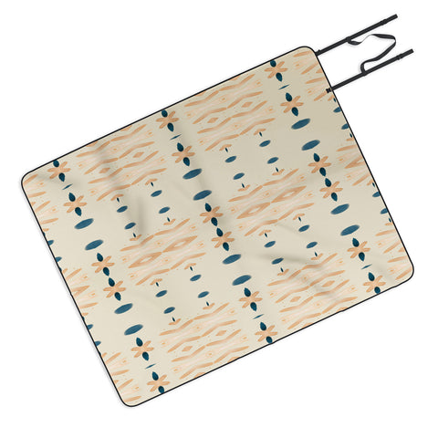 Sheila Wenzel-Ganny Mud Cloth Neutral Outdoor Blanket