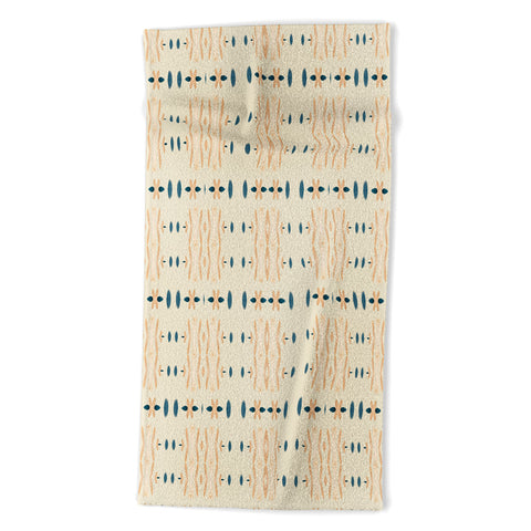 Sheila Wenzel-Ganny Mud Cloth Neutral Beach Towel
