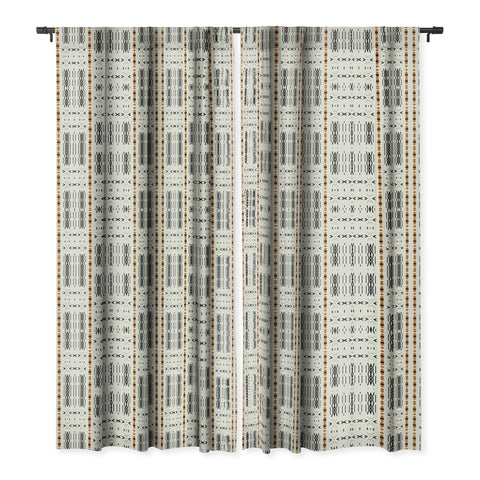 Sheila Wenzel-Ganny MudCloth Tribal Western Blackout Window Curtain