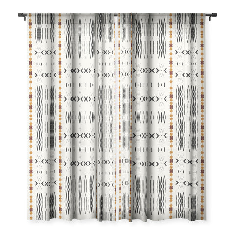 Sheila Wenzel-Ganny MudCloth Tribal Western Sheer Non Repeat