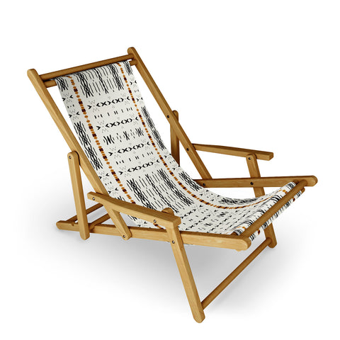 Sheila Wenzel-Ganny MudCloth Tribal Western Sling Chair