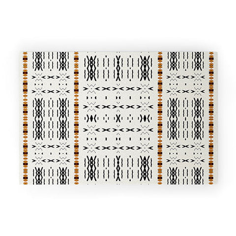 Sheila Wenzel-Ganny MudCloth Tribal Western Welcome Mat