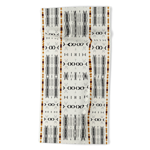 Sheila Wenzel-Ganny MudCloth Tribal Western Beach Towel