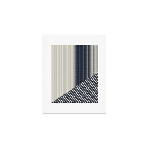 Sheila Wenzel-Ganny Mystic Grey Overlap Stripes Art Print