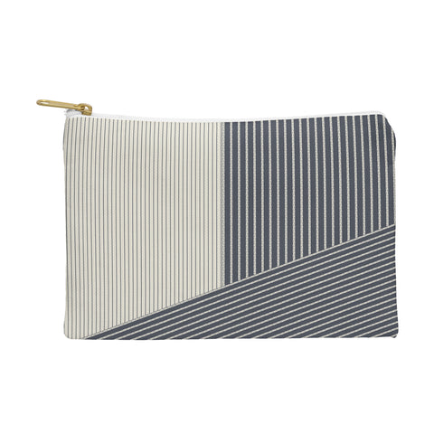Sheila Wenzel-Ganny Mystic Grey Overlap Stripes Pouch