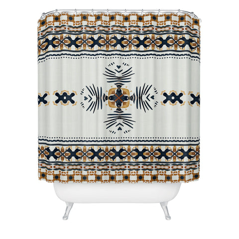 Sheila Wenzel-Ganny Native Geo Pattern Shower Curtain