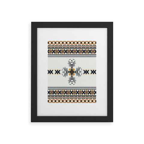 Sheila Wenzel-Ganny Native Geo Pattern Framed Art Print