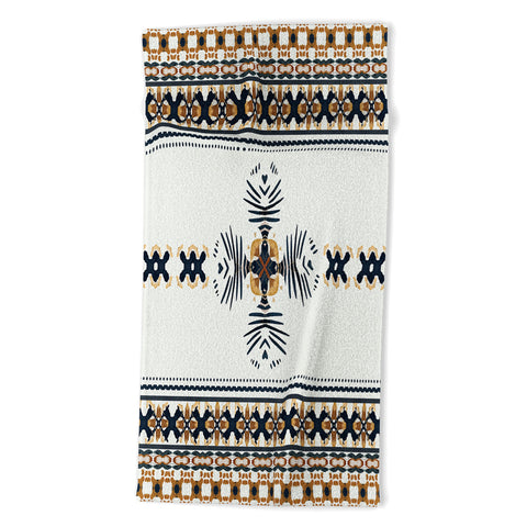 Sheila Wenzel-Ganny Native Geo Pattern Beach Towel