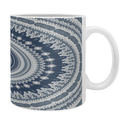 Sheila Wenzel-Ganny Navy Grey Mandala Coffee Mug