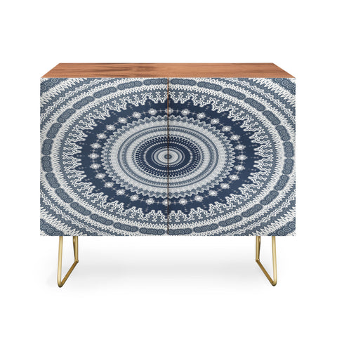 Sheila Wenzel-Ganny Navy Grey Mandala Credenza
