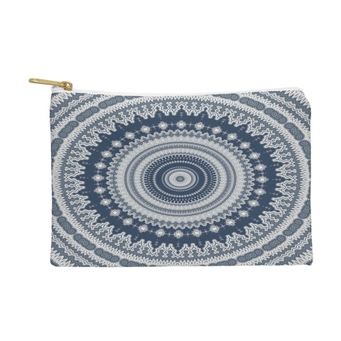 Sheila Wenzel-Ganny Navy Grey Mandala Pouch