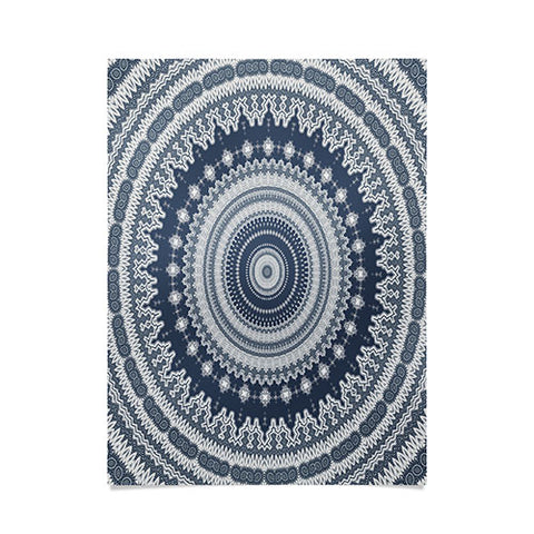Sheila Wenzel-Ganny Navy Grey Mandala Poster