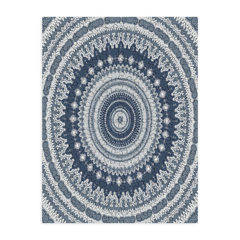Sheila Wenzel-Ganny Navy Grey Mandala Puzzle